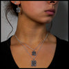 Erin's Knot Pendant and Earring Set in Silver