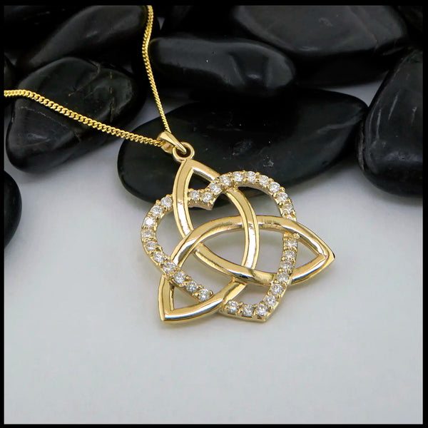 Lab Grown Diamond Pendant in 14K Yellow Gold