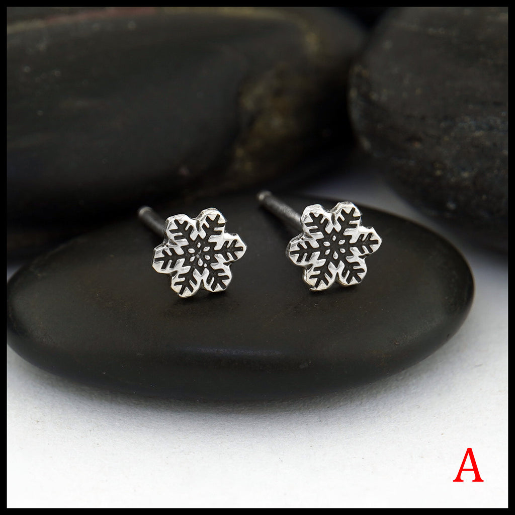 Snowflake Post Earrings: style A