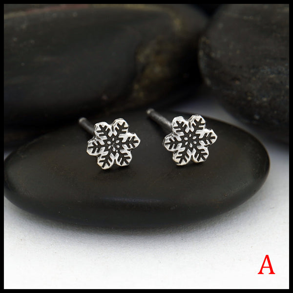 Snowflake Post Earrings: style A