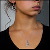 Spring Flower Pendant and Earring Set in Sterling Silver
