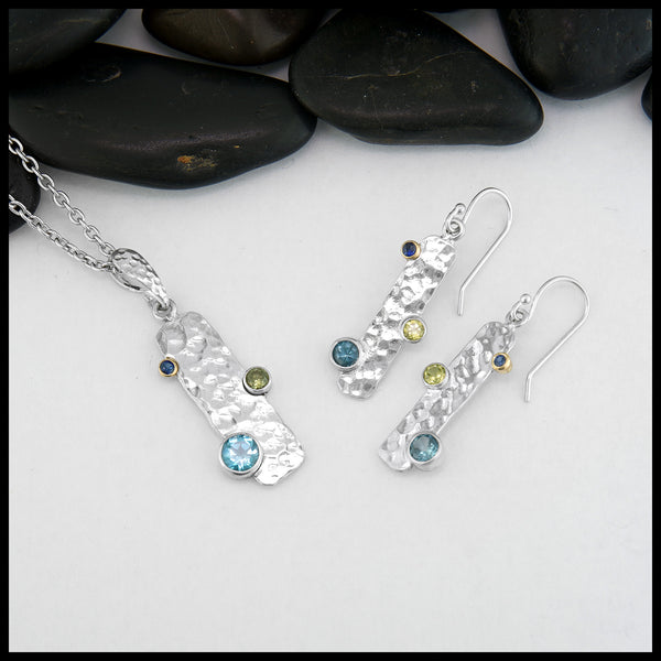 Cold Spring Pendant and Earring Set