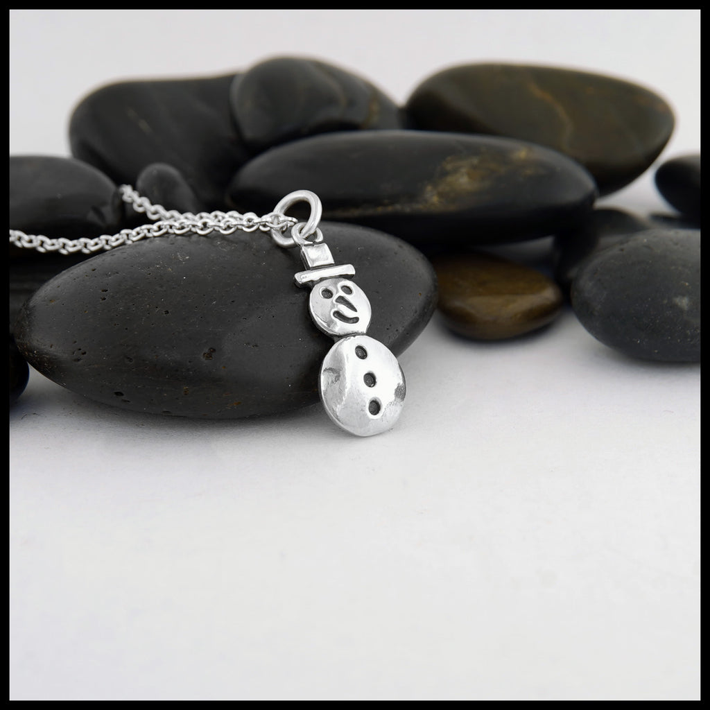 SS Snowman Pendant