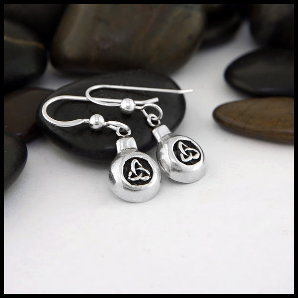 SS Ornament Drop Earrings