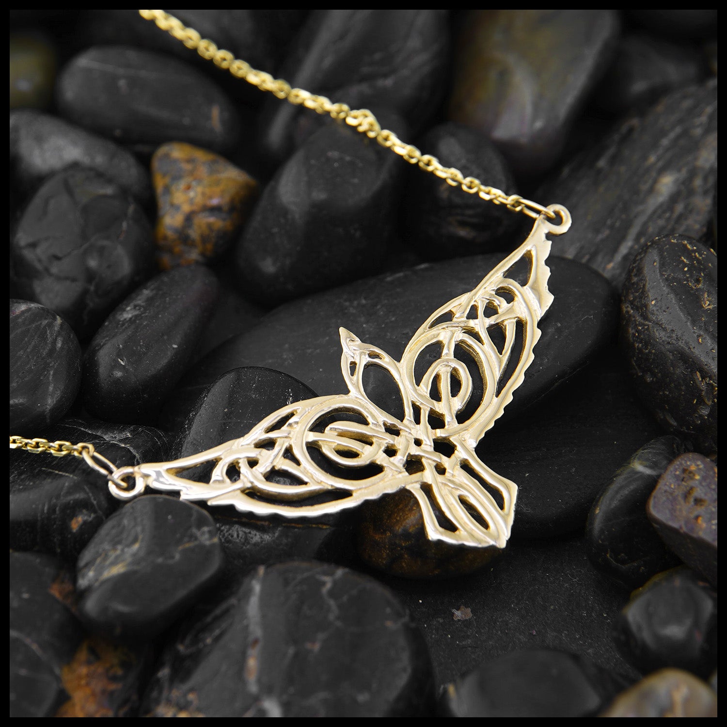 14K White Gold Celtic Knot Diamond Pendant Necklace | Shop 14k White Gold  Lusso Necklaces | Gabriel & Co