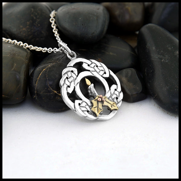 Silver and Gold Síoraí Christmas Pendant
