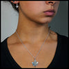 Maple Leaf Pendant and Earring Set in Sterling Silver