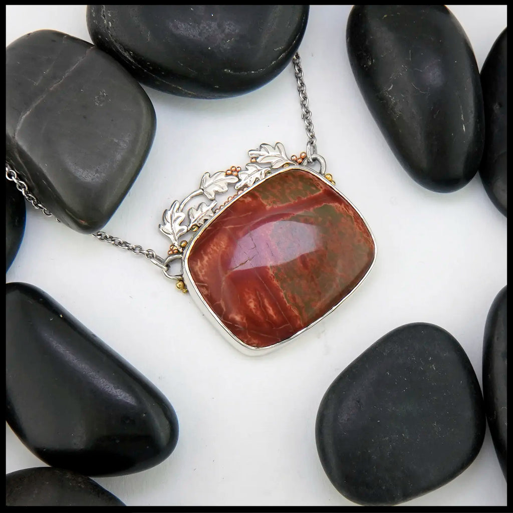 Red Deer Jasper Pendant
