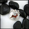 Red Deer Jasper Pendant- Reverse with Deer Cutout