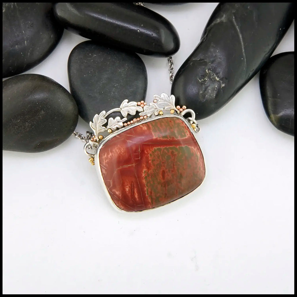 Red Deer Jasper Pendant