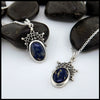 Sodalite Snowfall Pendants set in Sterling Silver