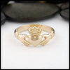 Front View of Heritage Claddagh ring in Gold