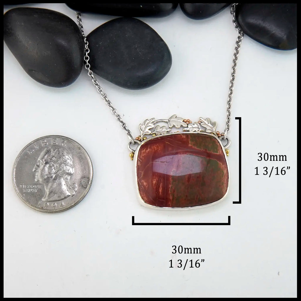Red Deer Jasper Pendant
30mm x 30mm
