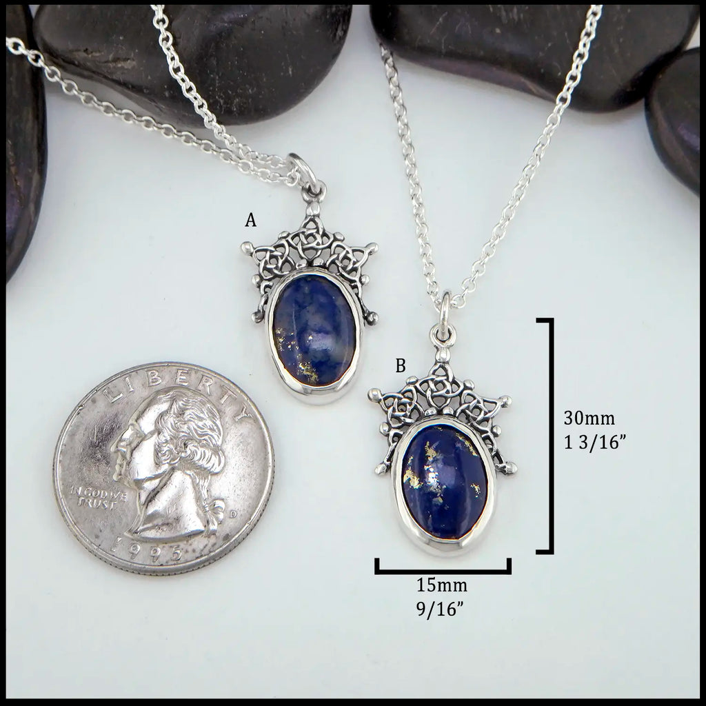 Sodalite Snowfall Pendants set in Sterling Silver
30mm x 15mm