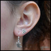 Ghost Drop Earrings in Silver