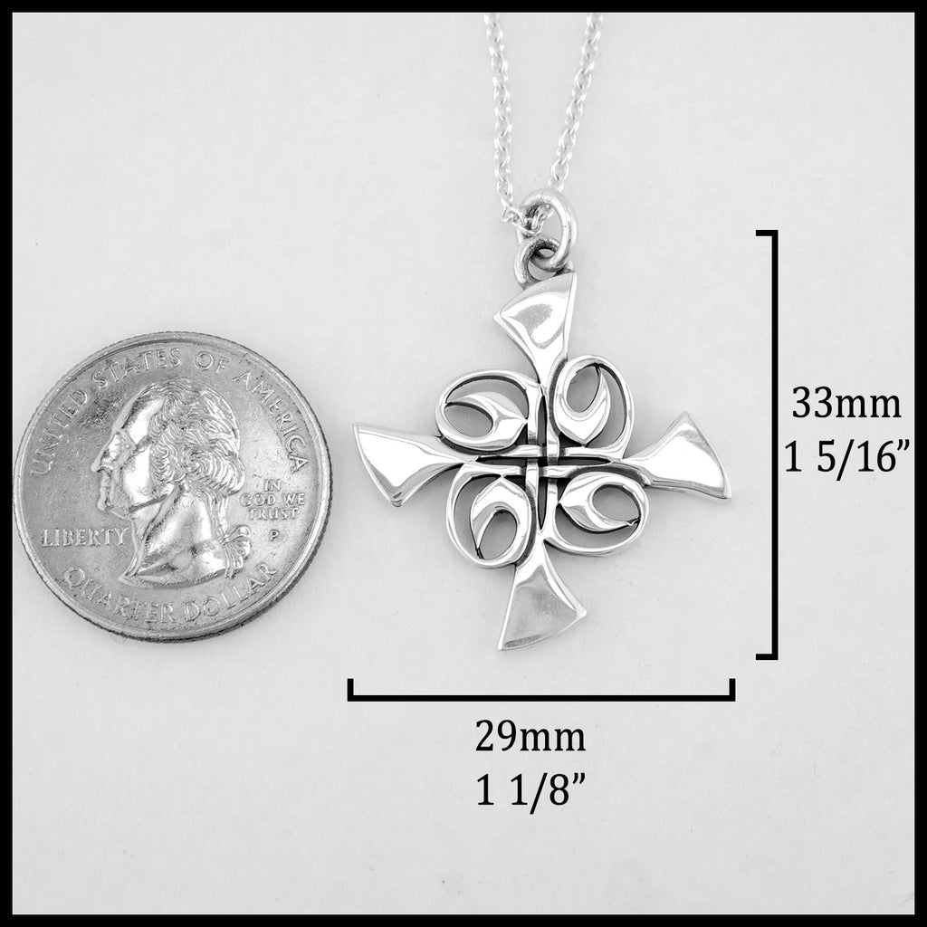 Length 33mm 1 5/16" width 29mm 1 1/8"