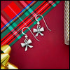 Bow Drop Earrings in Sterling Silver