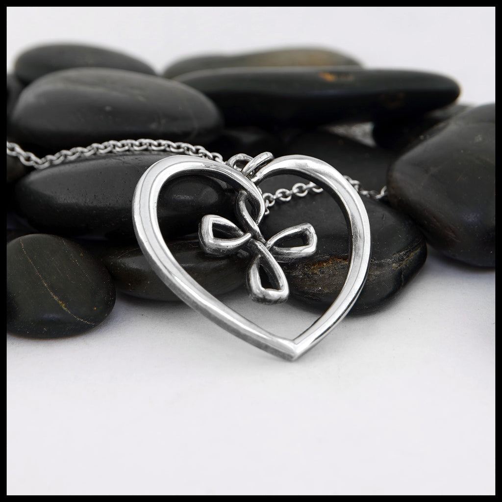 Large Cross My Heart Pendant