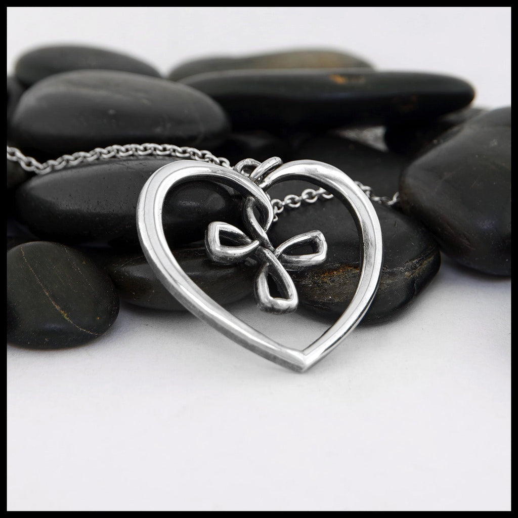 Large Cross My Heart Pendant