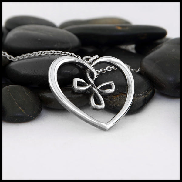 Large Cross My Heart Pendant