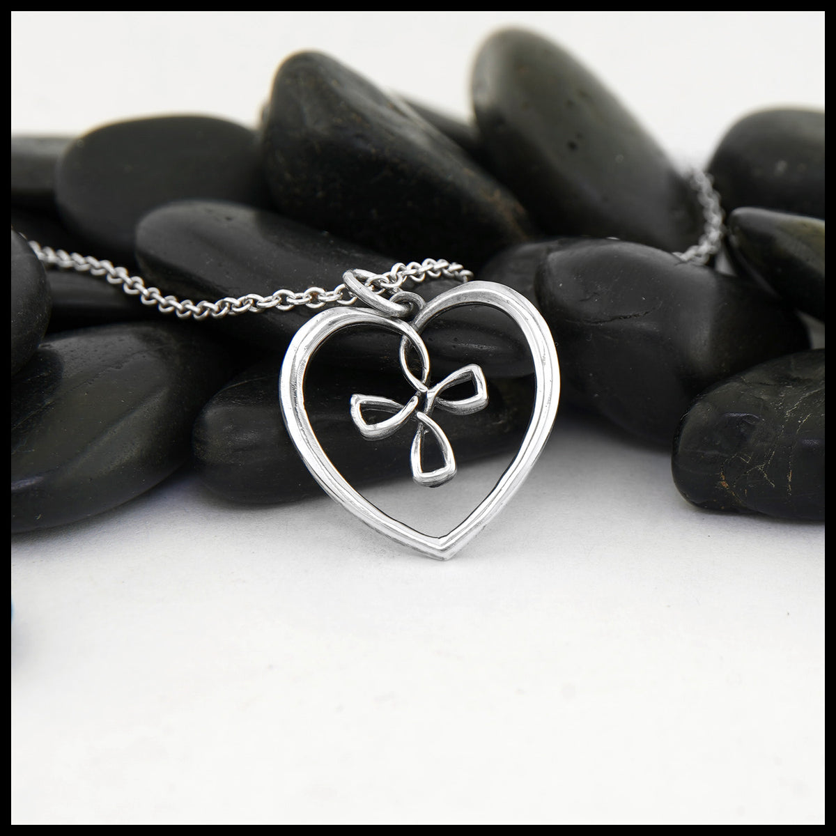Small Cross My Heart Pendant in Sterling Silver – Walker Metalsmiths