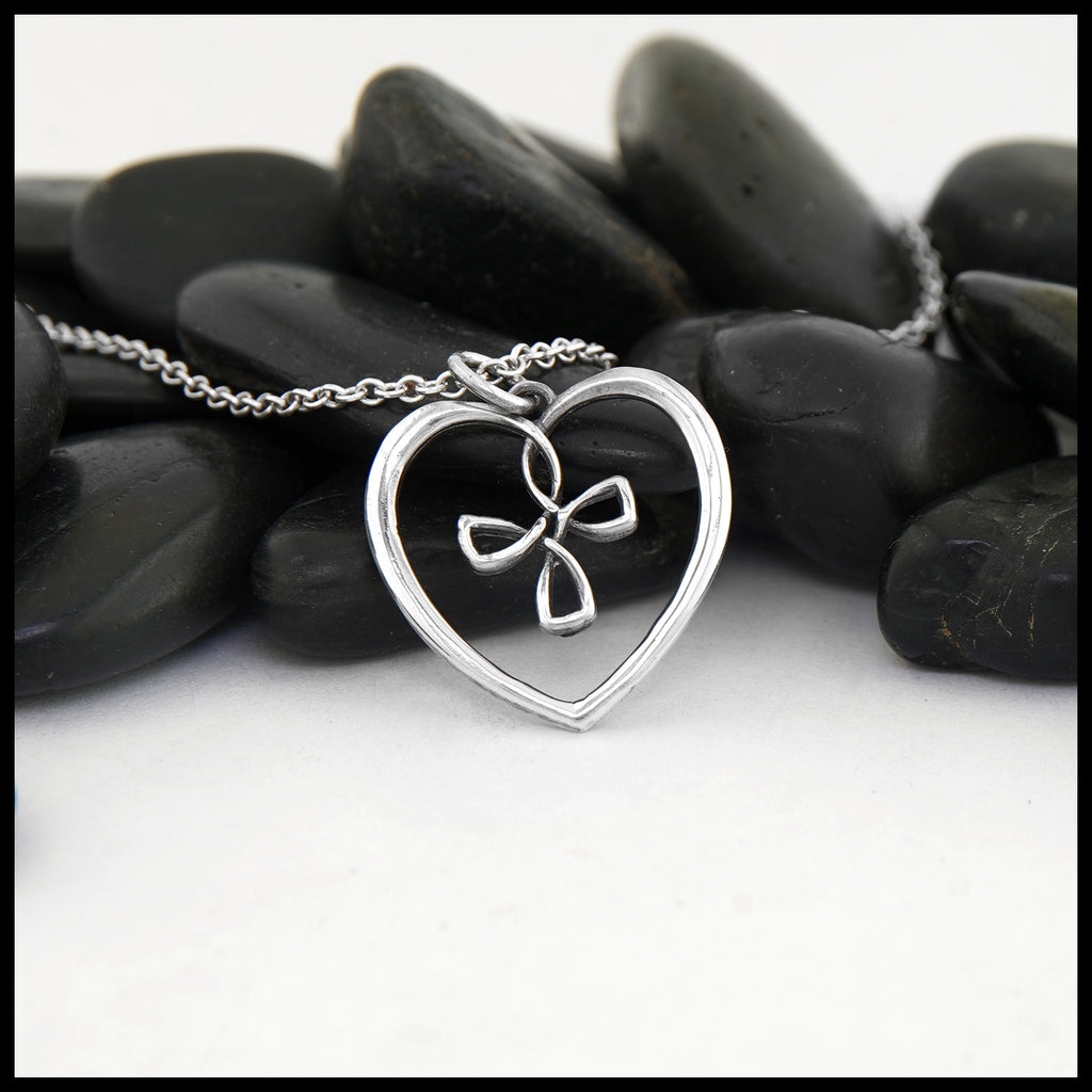 Small Cross My Heart Pendant
