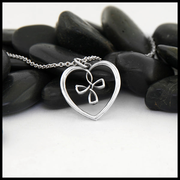 Small Cross My Heart Pendant