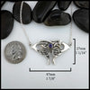 Alexandrite and Amethyst Moth Pendants in Sterling Silver
27mm x 47mm