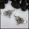 Alexandrite and Amethyst Moth Pendants in Sterling Silver