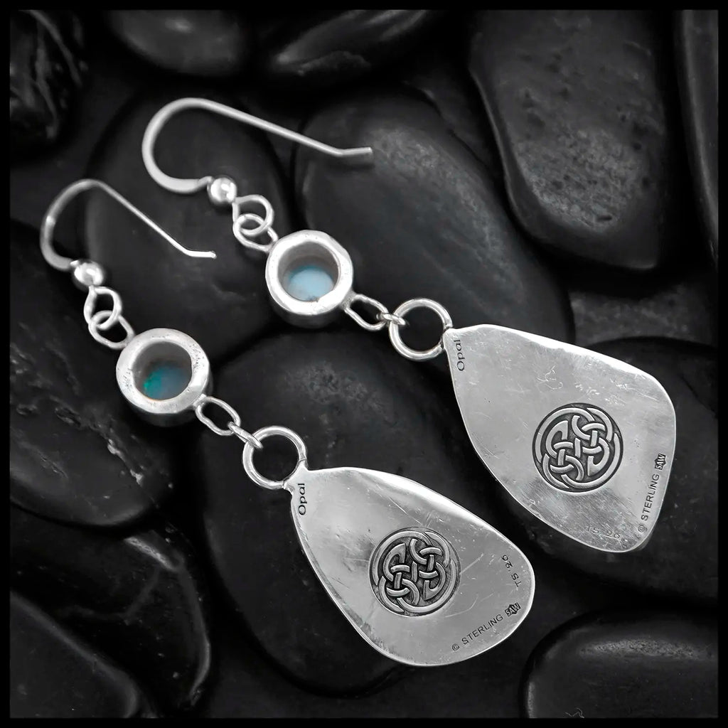 Opal Dream Drop Earrings in Sterling Silver