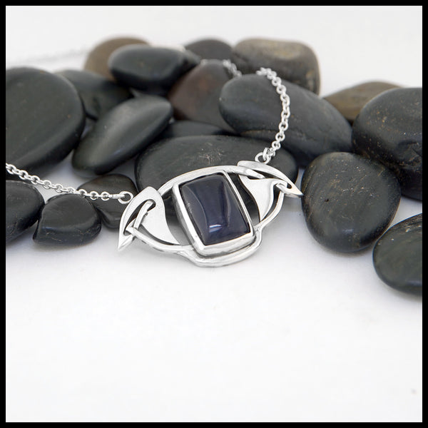 Amethyst Celtic Bar Pendant