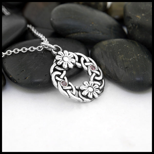 Floral Wreath Celtic Pendant