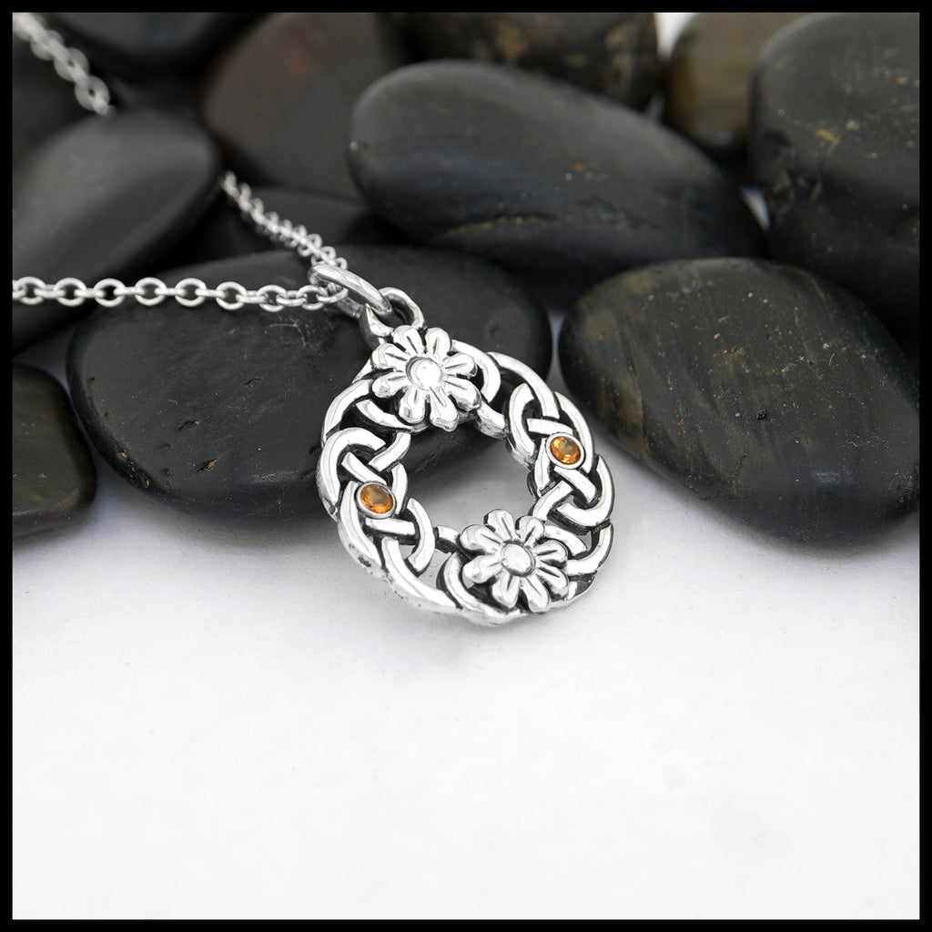 Floral Wreath Celtic Pendant