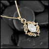 Woven Diamond Set in 14K Gold