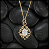 Woven Diamond Set in 14K Gold