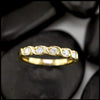 Diamond Wave Style Set band in 14K Gold