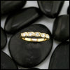 Diamond Wave Style Set band in 14K Gold