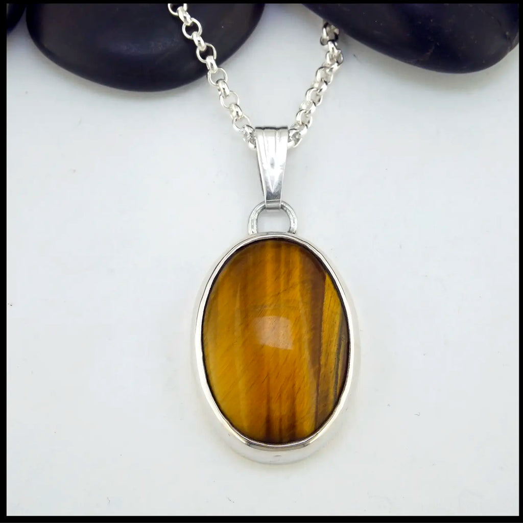 Tiger's Eye Pendant set in Sterling Silver
