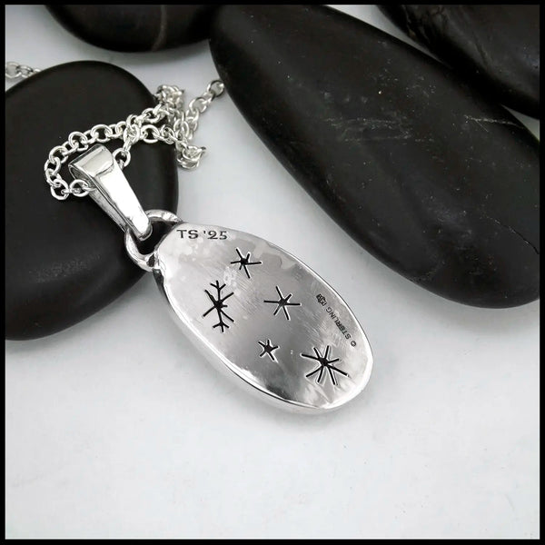 Dendritic Opal  Pendant set in Sterling Silver