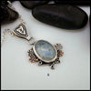 Custom Moonstone Pendants in Sterling Silver, 14K Rose Gold, and 18K Yellow Gold- Pendant B