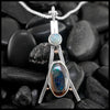 Custom Opal A-Frame Pendant