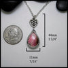 Rhodochrosite Heart Pendant in Sterling Silver
44mm x 11mm