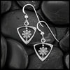 Daisy Drop Earrings in Sterling Silver