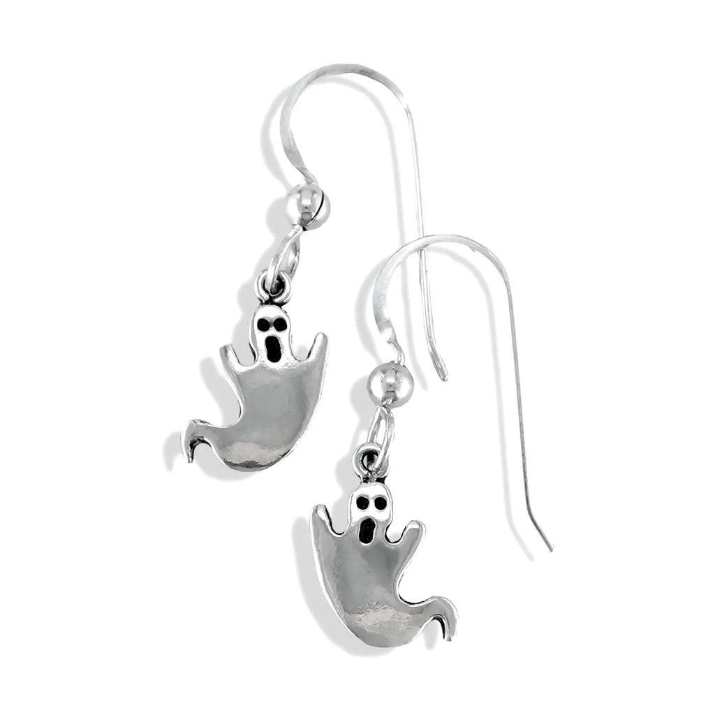 Ghost Drop Earrings in Silver