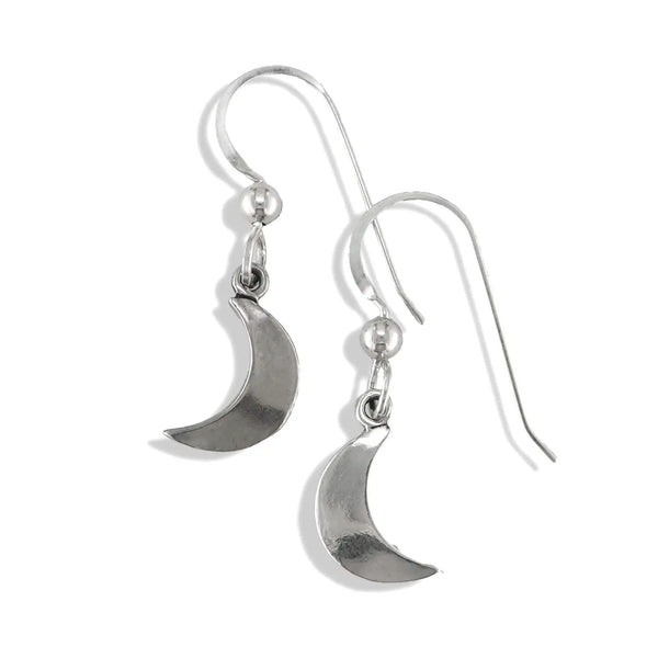 Crescent Moon Drop Earrings