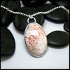 Scolecite Spring Pendant in Sterling Silver and 14K Gold
