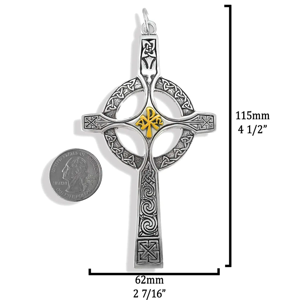 Sterling Silver Ardagh Pectoral Cross Pendant