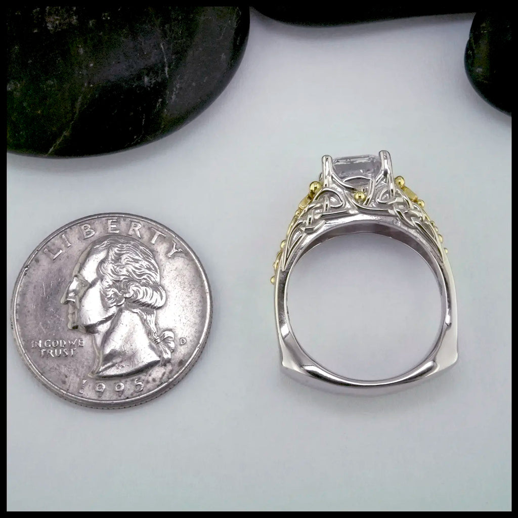 2.51Ct Lab Diamond in 14K White Gold and 18K Yellow Gold