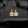 1/4 Carat Lab Diamond Post Earrings in 14K Yellow Gold