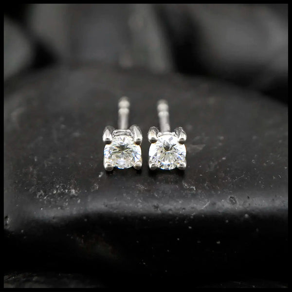 1/4 Carat Lab Diamond Post Earrings in 14K WhiteGold
